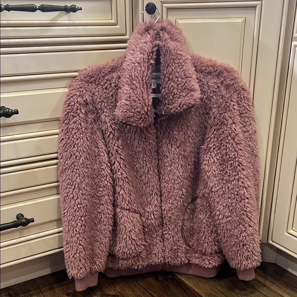 Pink Faux Fur Jacket